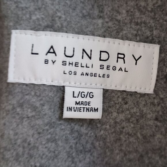 Laundry by Shelli Segal Gray Wool Alternative Winter Coat Women’s Size L NWT - Picture 8 of 16